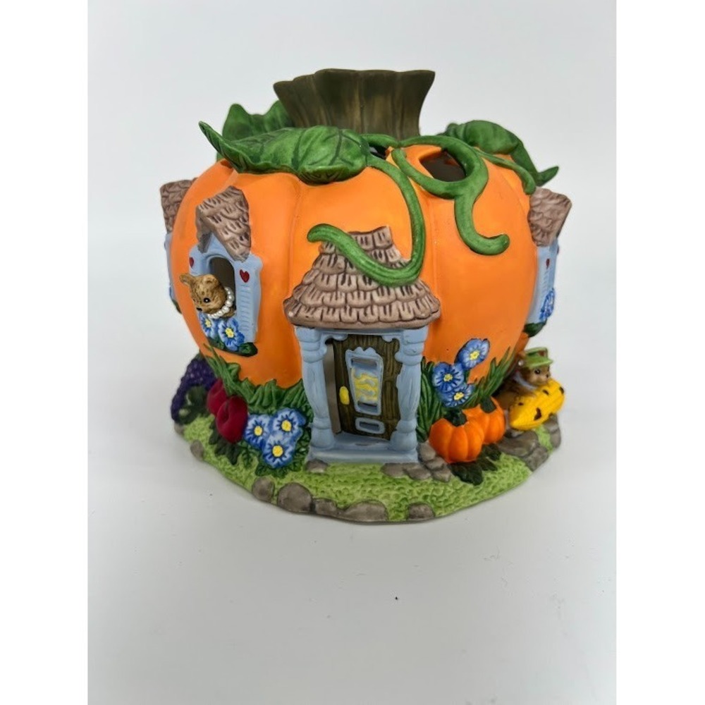 Partylite Harvest Fall Halloween Pumpkin Tealight Votive Candle Holder